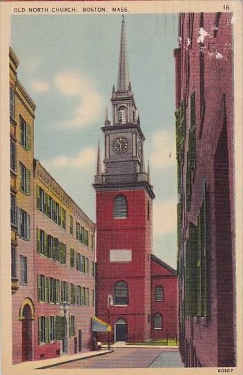 Massachusetts Boston Old North Church 1940