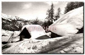 Postcard Modern Samoens Snow and sun