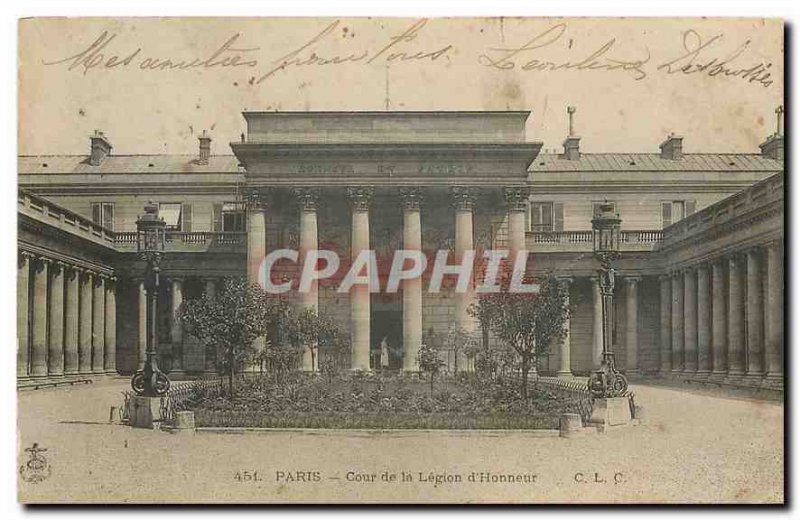 CARTE Postale Old Paris Court of the Legion of Honor