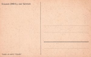 Vintage Postcard Kreuzeck 3900 Ft. Near Garmisch-Partenkirchen Germany