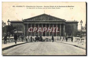 Postcard Old Paris 7 former House of Deputies Palace of the Duchess of Bourbon