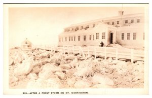 RPPC After a Frost Storm on Mt. Washington, White Mountains, New Hampshire