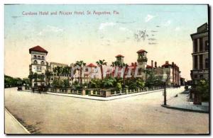 Postcard Old Cordova Hotel and Hotel St. Augustine Fla Alcazer