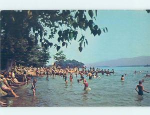 Pre-1980 SWIMMING AT HEARTHSTONE STATE PARK Adirondacks - Lake George NY H1662