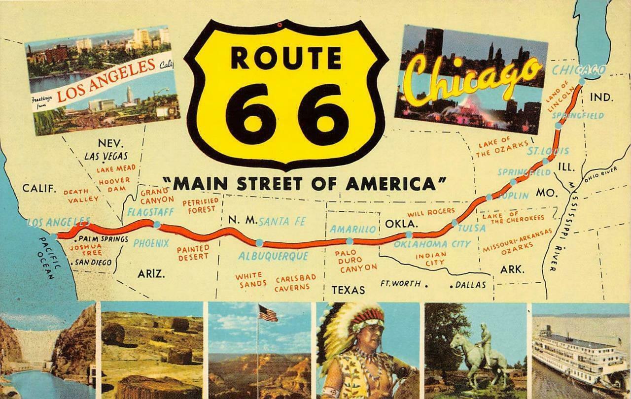 route 66 detailed map