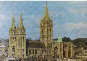Cornwall Postcard - Truro Cathedral from The South-West   ZZ287