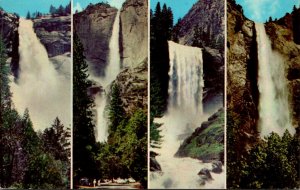 California Yosemite The Four Falls Nevada Yosemite Vernal & Bridal 1965