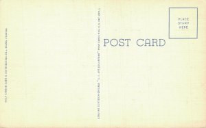 USA Home on Collins Canal Miami Beach Florida Linen Postcard 03.58