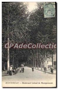 Postcard From Old Montereau Boulevard Lebeuf Montgermont