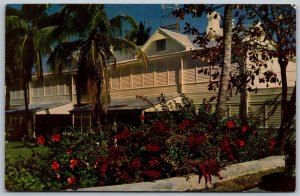 Key West Florida 1950s Postcard Little White House Harry Truman Vacation Home