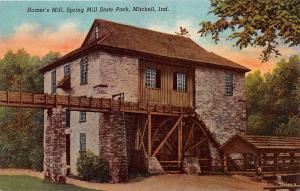 MITCHELL INDIANA HAMER'S MILL SPRING HILL STATE PARK POSTCARD