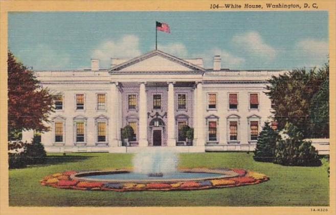 Washington D C The White House Curteich