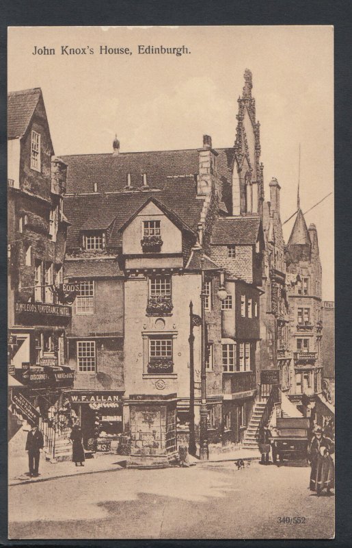 Scotland Postcard - John Knox's House, Edinburgh    RS6213
