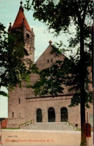 Gloversville, NY New York   BAPTIST CHURCH  Fulton County  ca1910's  Postcard