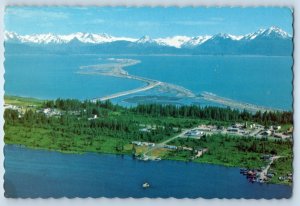 1960 Homer Alaska Postcard Southern Part Kenai Peninsula Kachemak Bay Beluga