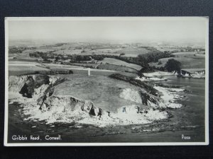 Cornwall GRIBBIN HEAD Aerial View c1952 RP Postcard by Aero Pictorial