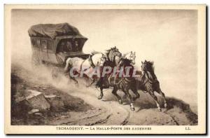 Old Postcard Tschaggeny Gladstone post Ardennes