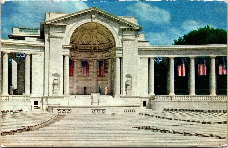 Arlington Memorial Amphitheatre VA Virginia Postcard VTG UNP Vintage Unused 