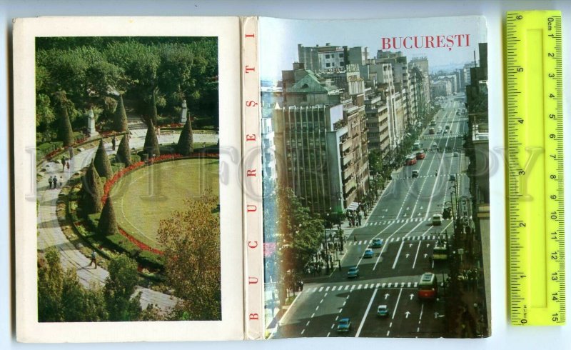 498423 1966 Romania Bucharest airport booklet 36 photos with map in booklet