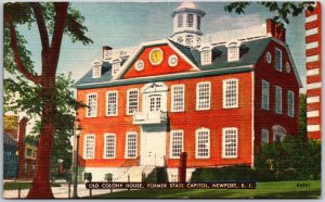 Newport Rhode Island, Old Colony House, Former State Capitol, Vintage Postcard
