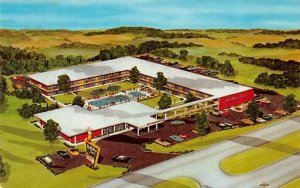 BALTIMORE, MD Maryland  HOLIDAY INN MOTEL~West  ROADSIDE  Artist's View Postcard