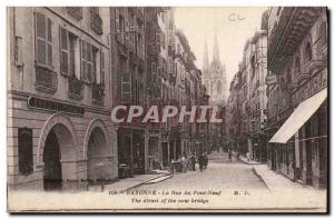 Old Postcard The Bank Bayonne Bridge Street New Credit Lyonnais