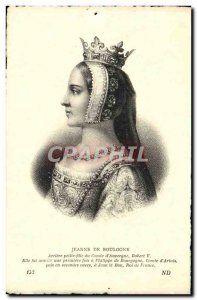 Old Postcard Jeanne De Boulogne