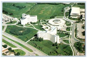 c1950's Aerial View Main Campus University of Calgary Alberta Canada Postcard