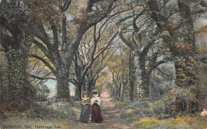 HERMITAGE AVENUE SAVANNAH GEORGIA BLACK AMERICANA POSTCARD 1908