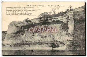 Old Postcard Le Bugue Le Roc From & # 39Agranel