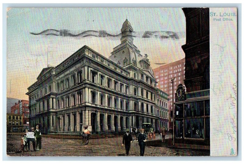 1906 St Louis Post Office Exterior Building Lancaster Pennsylvania Tuck Postcard