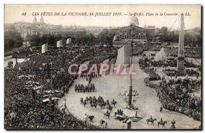 Old Postcard Militaria Paris The celebrations of Victoir July 14, 1919 The pa...