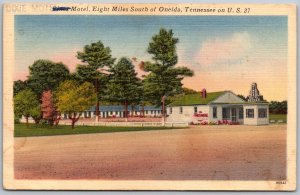 Oneida Tennessee 1940s Postcard Dixie Motel