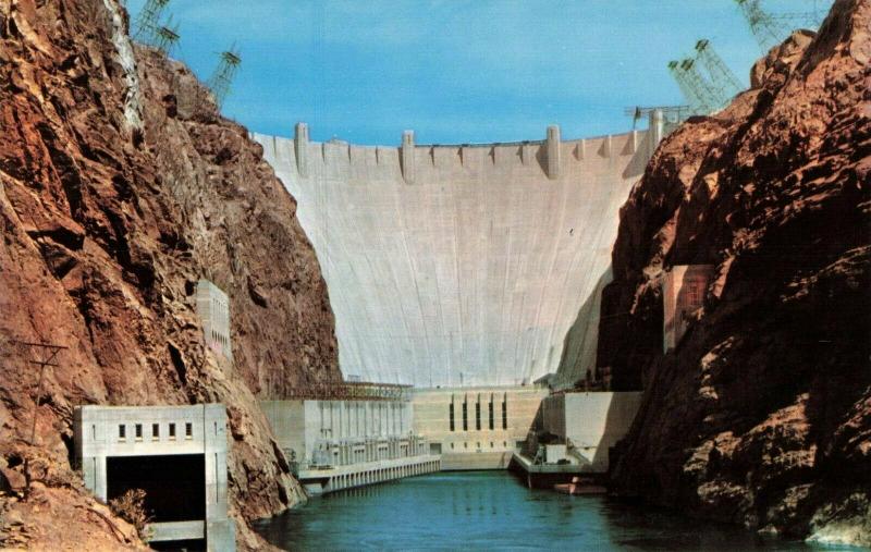 Postcard Hoover Dam Nevada