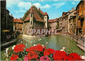 'Old Postcard The old Annecy The Palais de l''lle Canal Le Thiou'