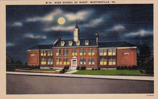 High School By Night Martinsville Virginia