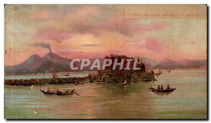 Postcard Old Naples Castel dell collar Ove ed