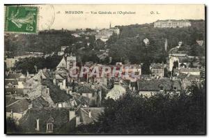 Old Postcard Meudon Vue Generale and Orphanage