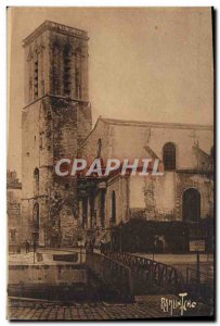 Old Postcard La Rochelle Church St Savior