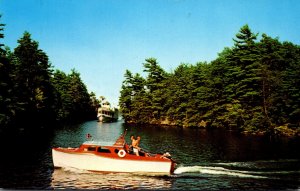 New York Lake George Paradise Bay MV Mohican Entering North Channel