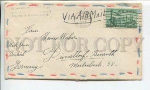 448165 USA 1953 year real posted Milwaukee Wisconsin to Germany