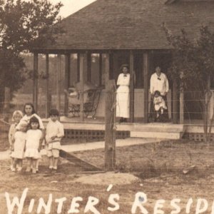 East Lake FL Florida John Winters Residence Real Photo Postcard