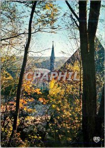 Modern Postcard Abbey St. Mary of Peter Vire (Yonne) Belfry