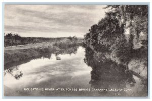 c1940 Housatonic River Dutchess Bridge Canaan Salisbury Connecticut CT Postcard