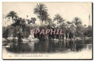 Postcard Old Nice Cascade Public Garden