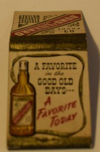 Bond & Lillard Brand Bourbon Whiskey 20 Strike Matchbook Cover