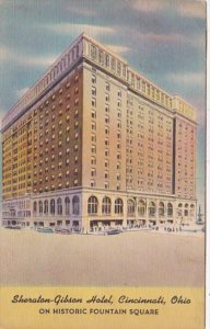 Ohio Cincinnati Sheraton Gibson Hotel 1957