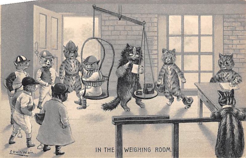 In the Weighting Room Artist Louis Wain unused 