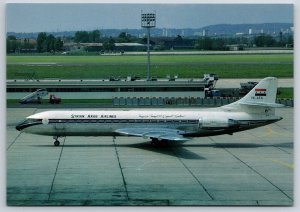 Airplane Postcard Syrian Arab Airlines Airways SE210 Caravelle 10B3 YK-AFA FN29