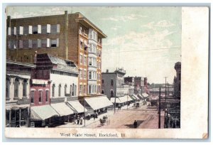 1911 West State Street Rockford Illinois IL Deansboro New York Vintage Postcard